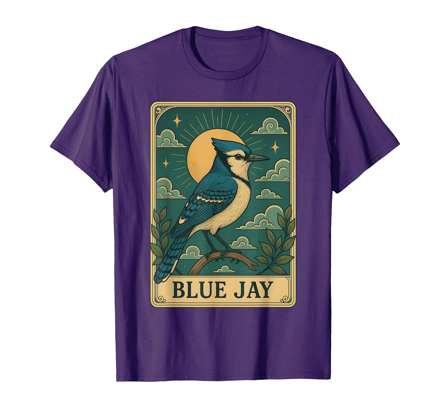 Blue Jay Tarot Card T-Shirt