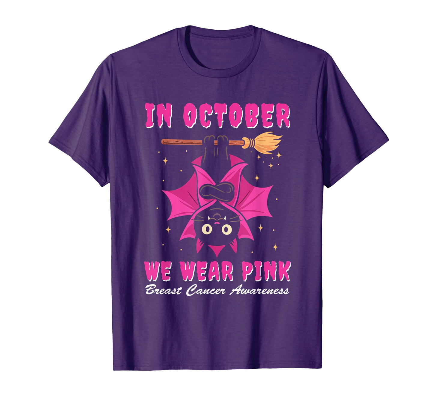 In October We Wear Pink Shirt Breast Cancer Halloween T-Shirt