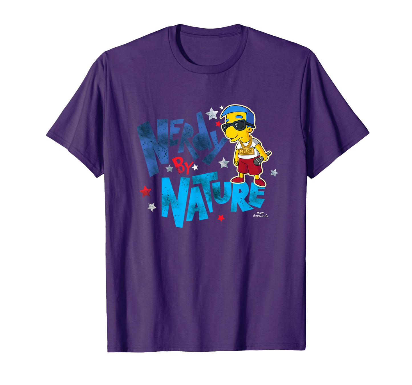 The Simpsons Milhouse Nerdy By Nature T-Shirt