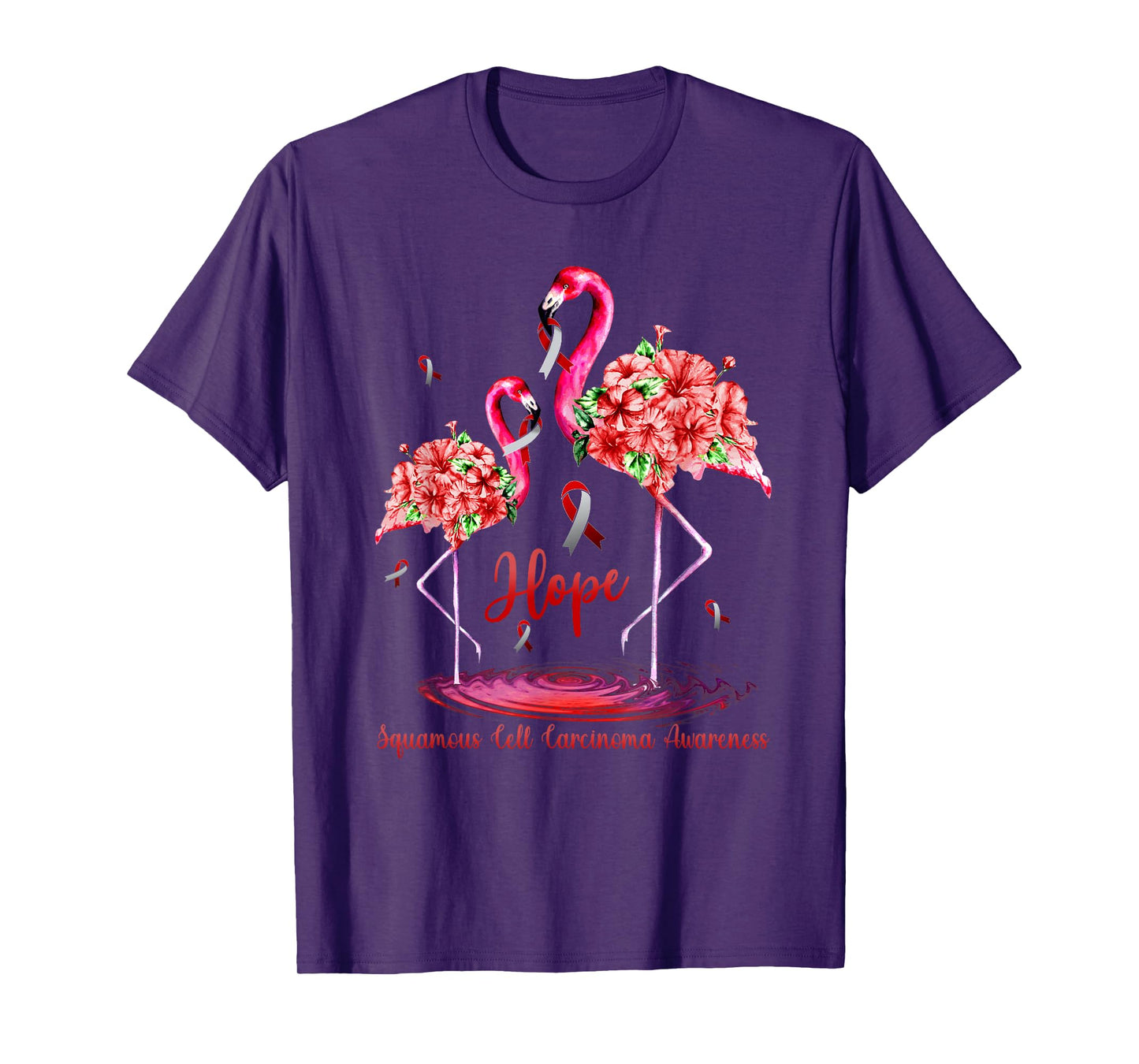 Flamingo Squamous Cell Carcinoma Awareness T-Shirt