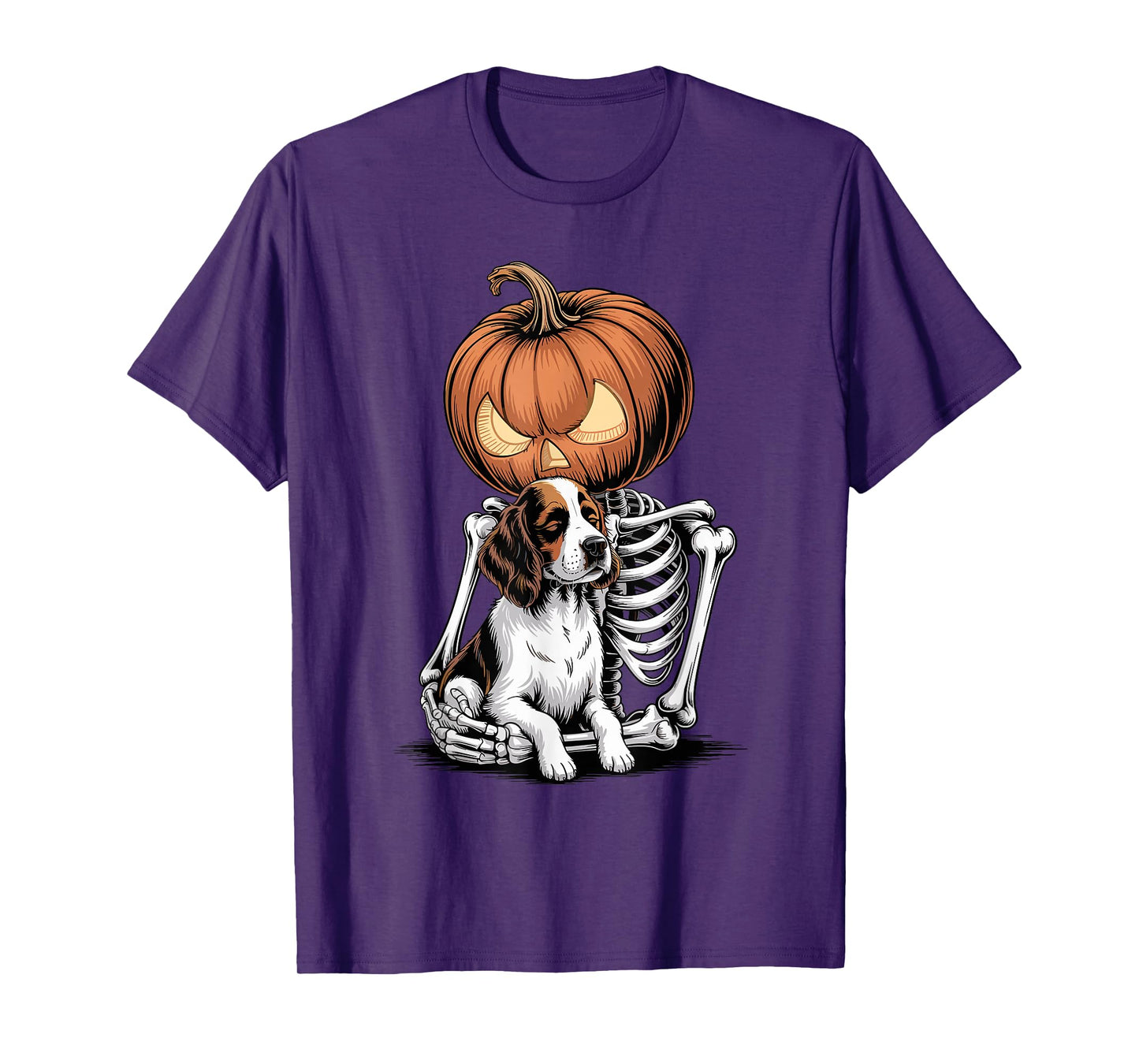Halloween Skeleton English Springer Spaniel T-Shirt