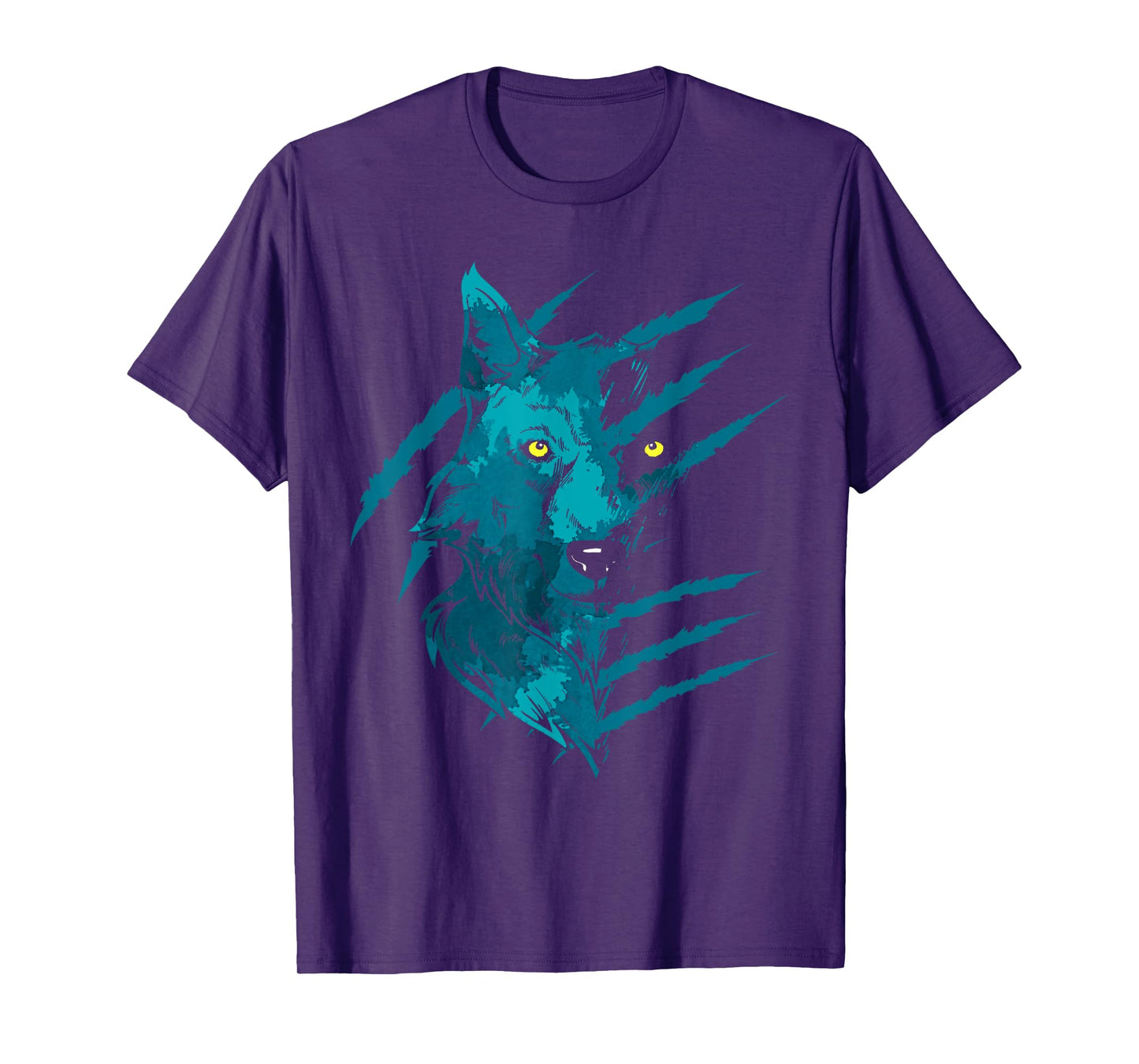 Predator Forest Animal Moon Light Nature Wildlife Gift Wolf T-Shirt