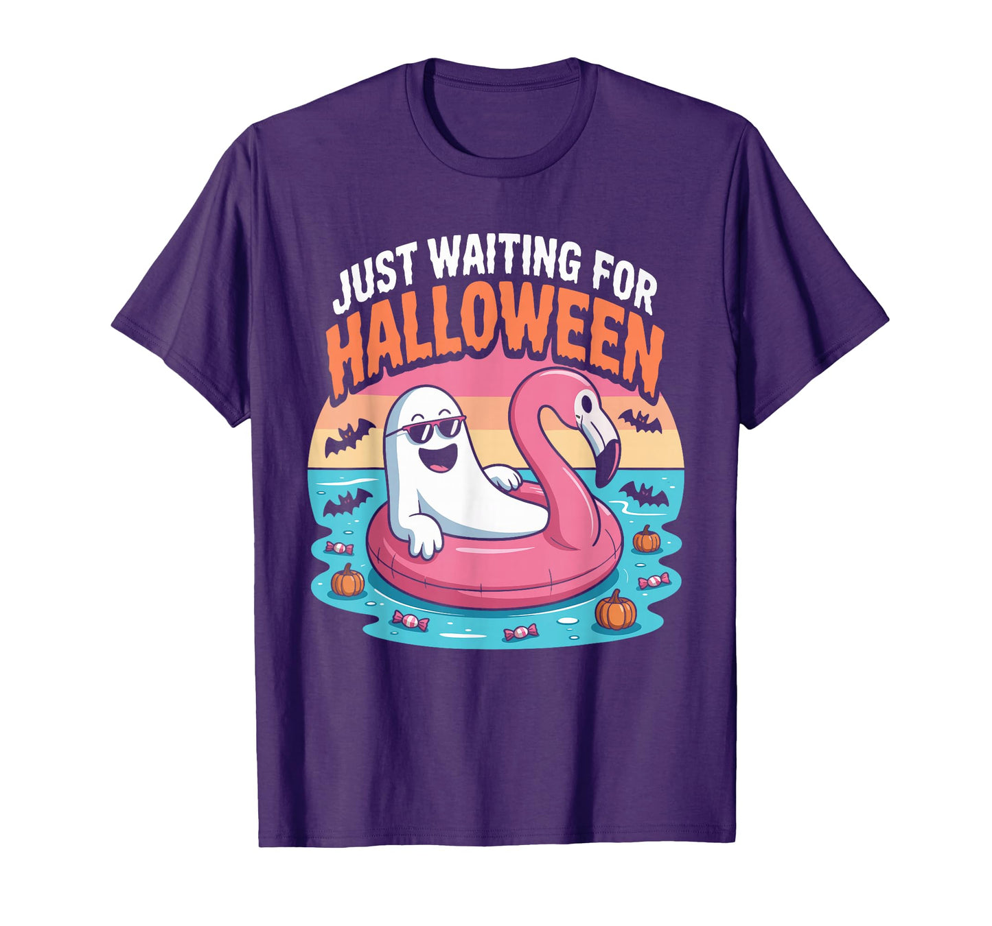Spooky Summer Boo Ghost Just Waiting for Halloween T-Shirt