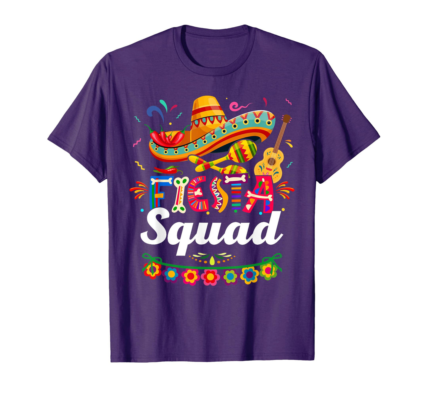 Fiesta Squad Cinco De Mayo Tee Mexican Party Cinco De Mayo T-Shirt