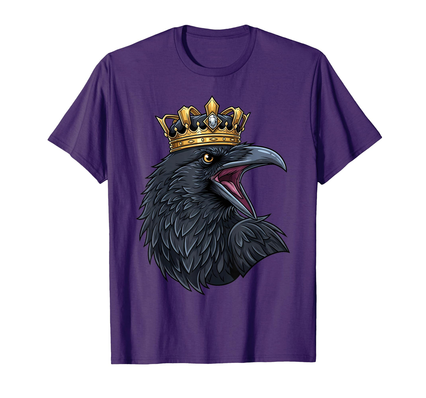 F-Caw-F Crow Black Raven Crown Funny Adult FCAWF Bird Lover T-Shirt