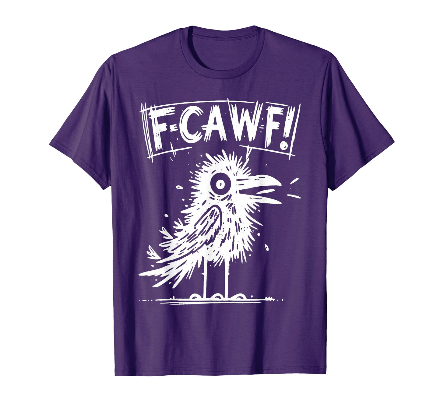 Funny Crow Shirt F-Caw-F Bird Humor Graphic T-Shirt