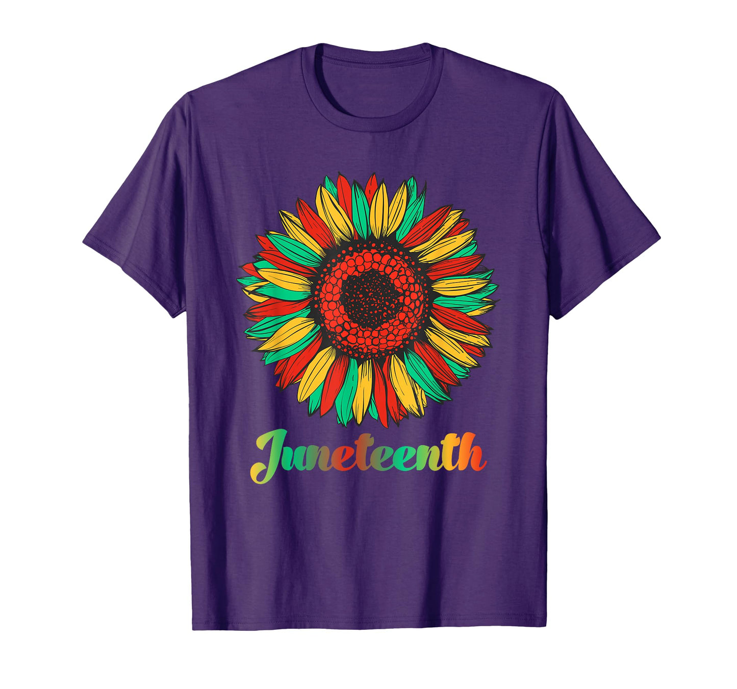 Sunflower Fist Juneteenth Black History African American T-Shirt