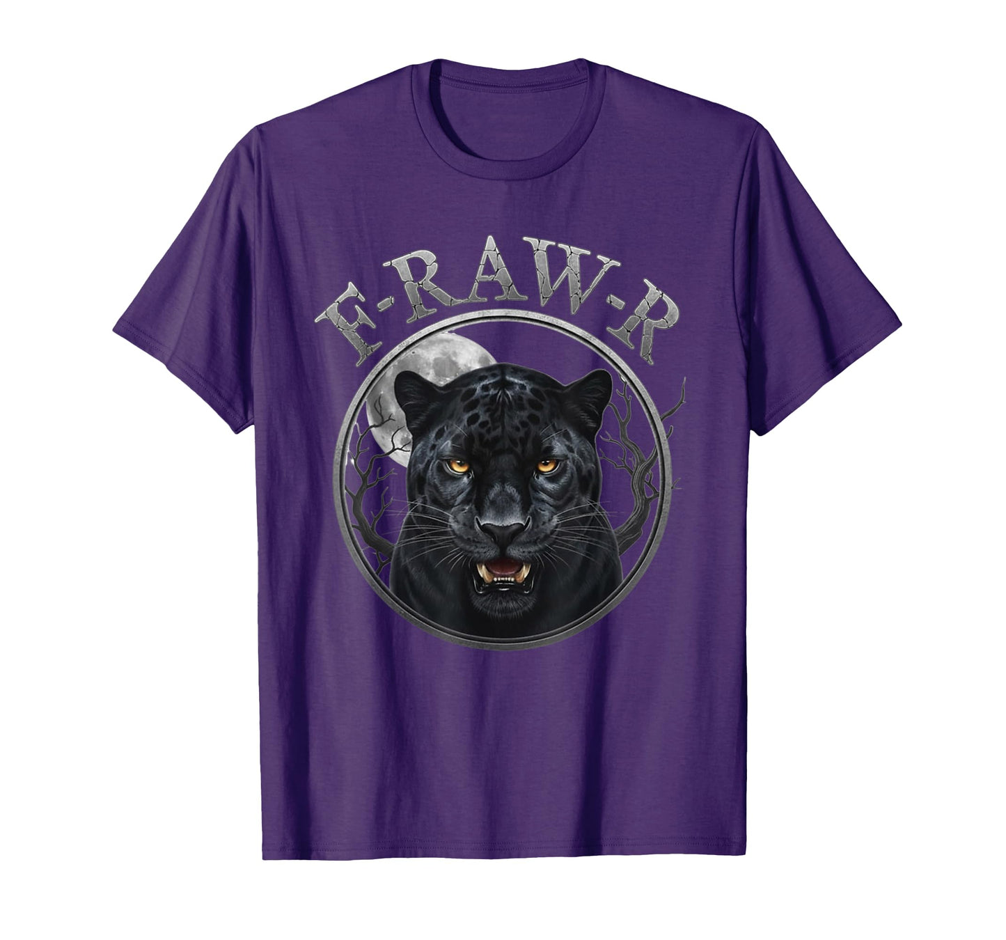 Black Panther, R-Raw-R Black Tiger Gothic Funny Jaguar Humor T-Shirt