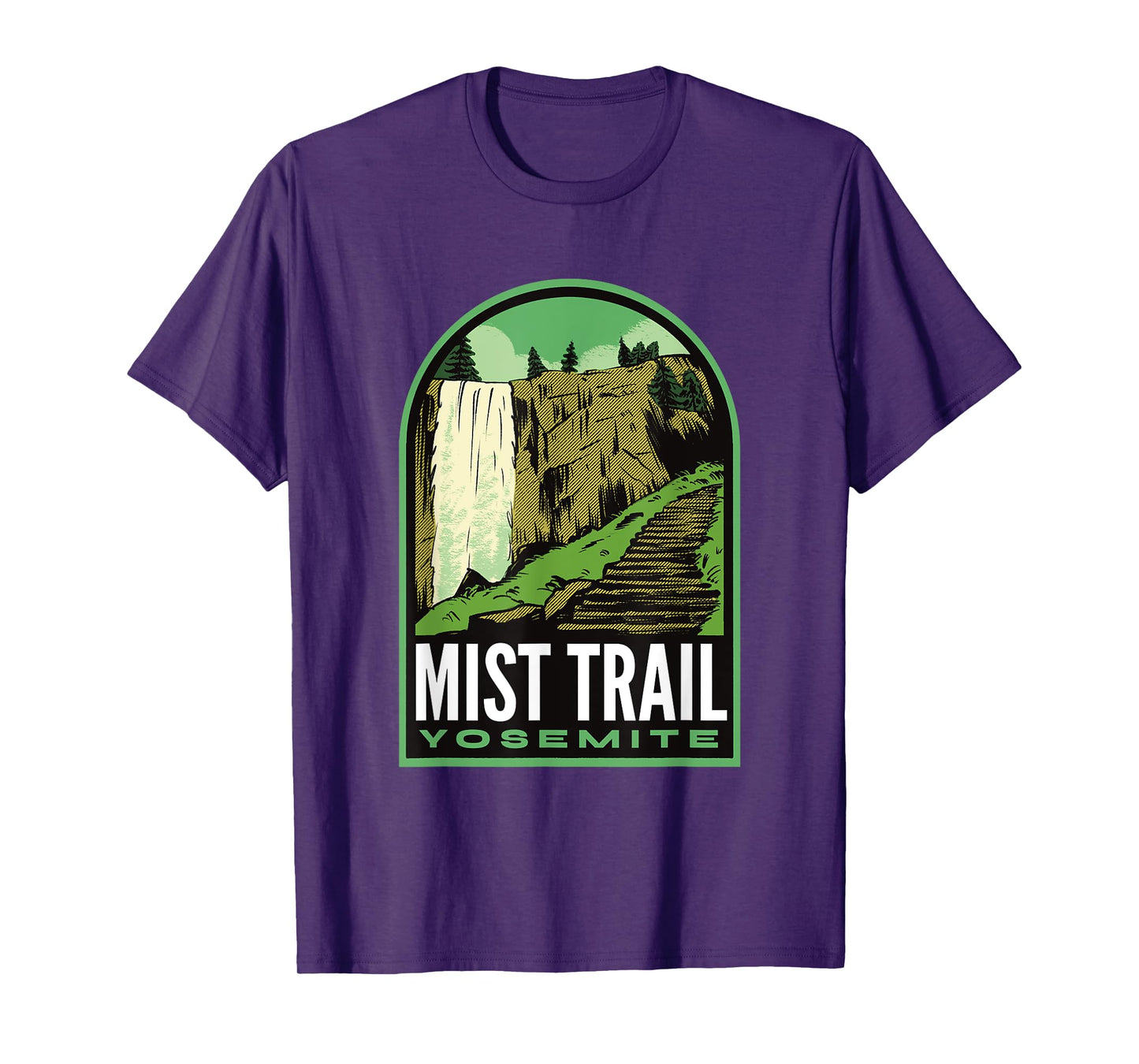 Mist Trail Yosemite California T-Shirt