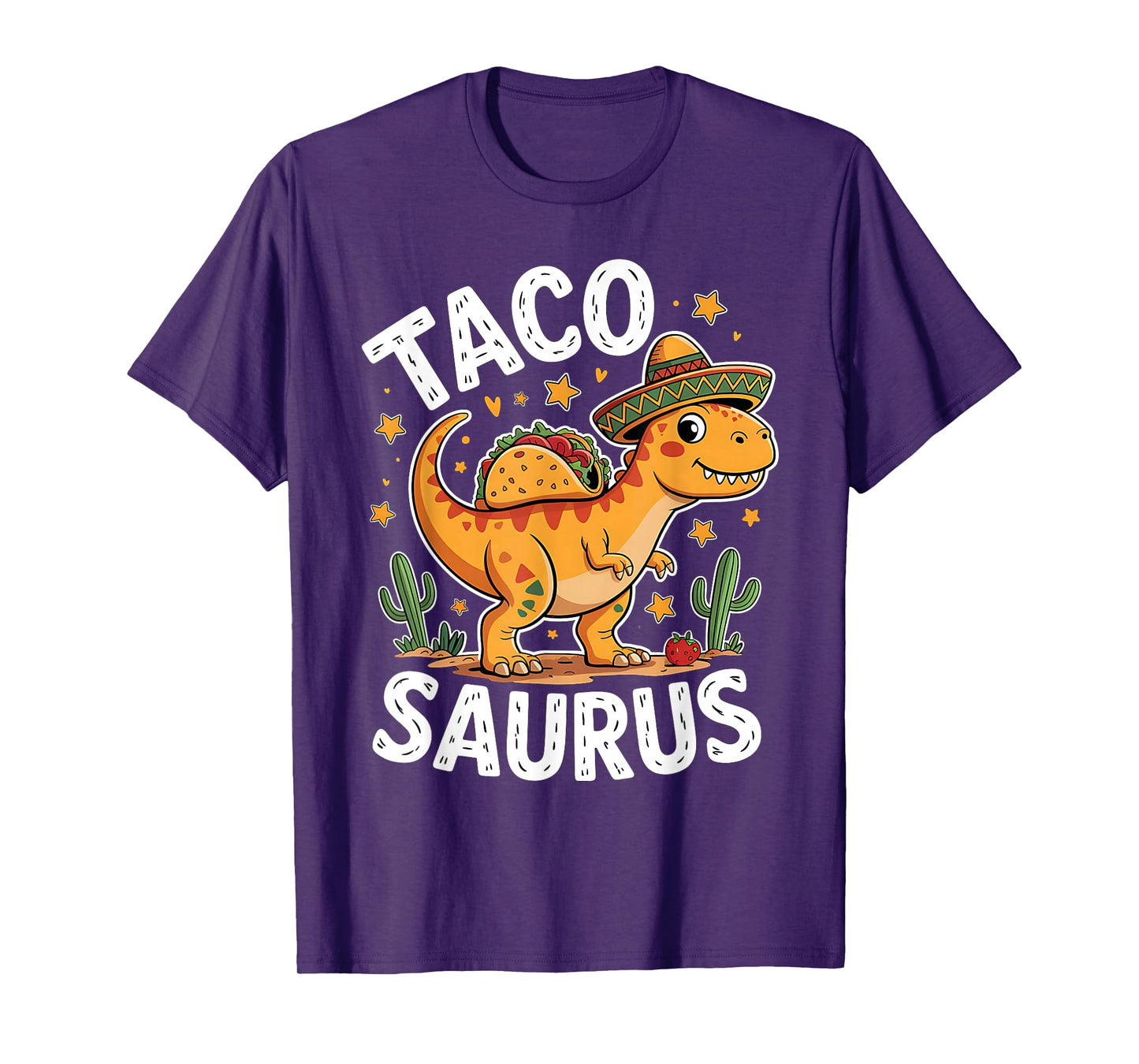 Tacosaurus Dinosaur Cinco De Mayo for Taco and Dino Fans T-Shirt