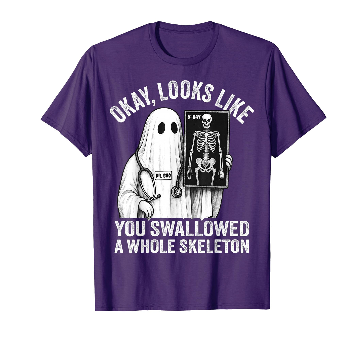 Funny Ghost Doctor X-Ray Technician Nurse Spooky Halloween T-Shirt