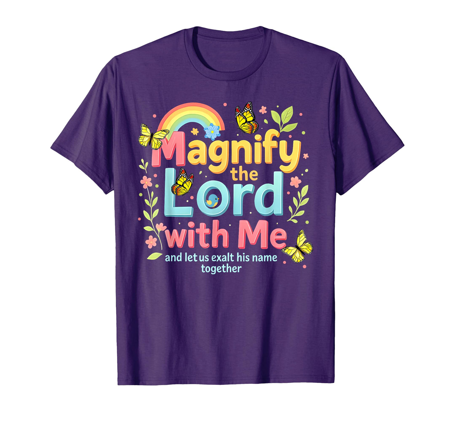 Rainbow Magnify The Lord VBS 2025 Christian Summer Camp T-Shirt