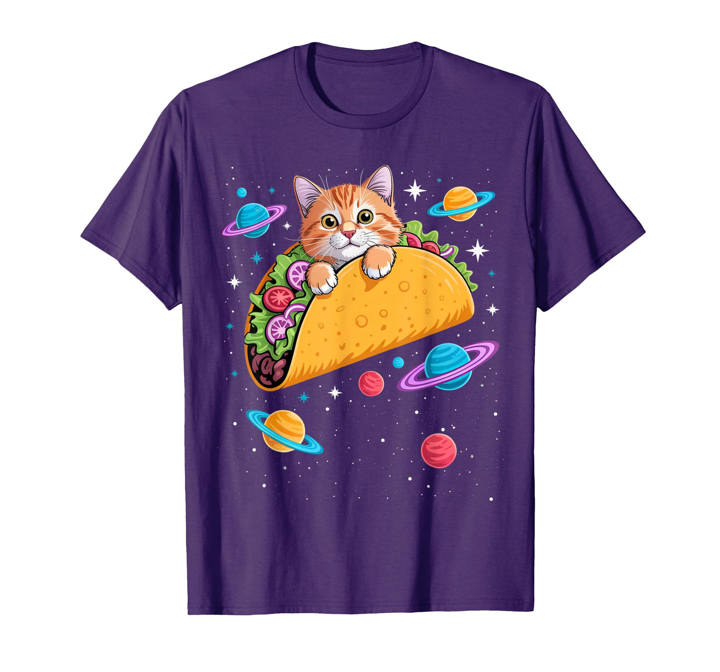 Tacocat Spelled Backwards Orange Tabby Lovers Birthday Squad T-Shirt