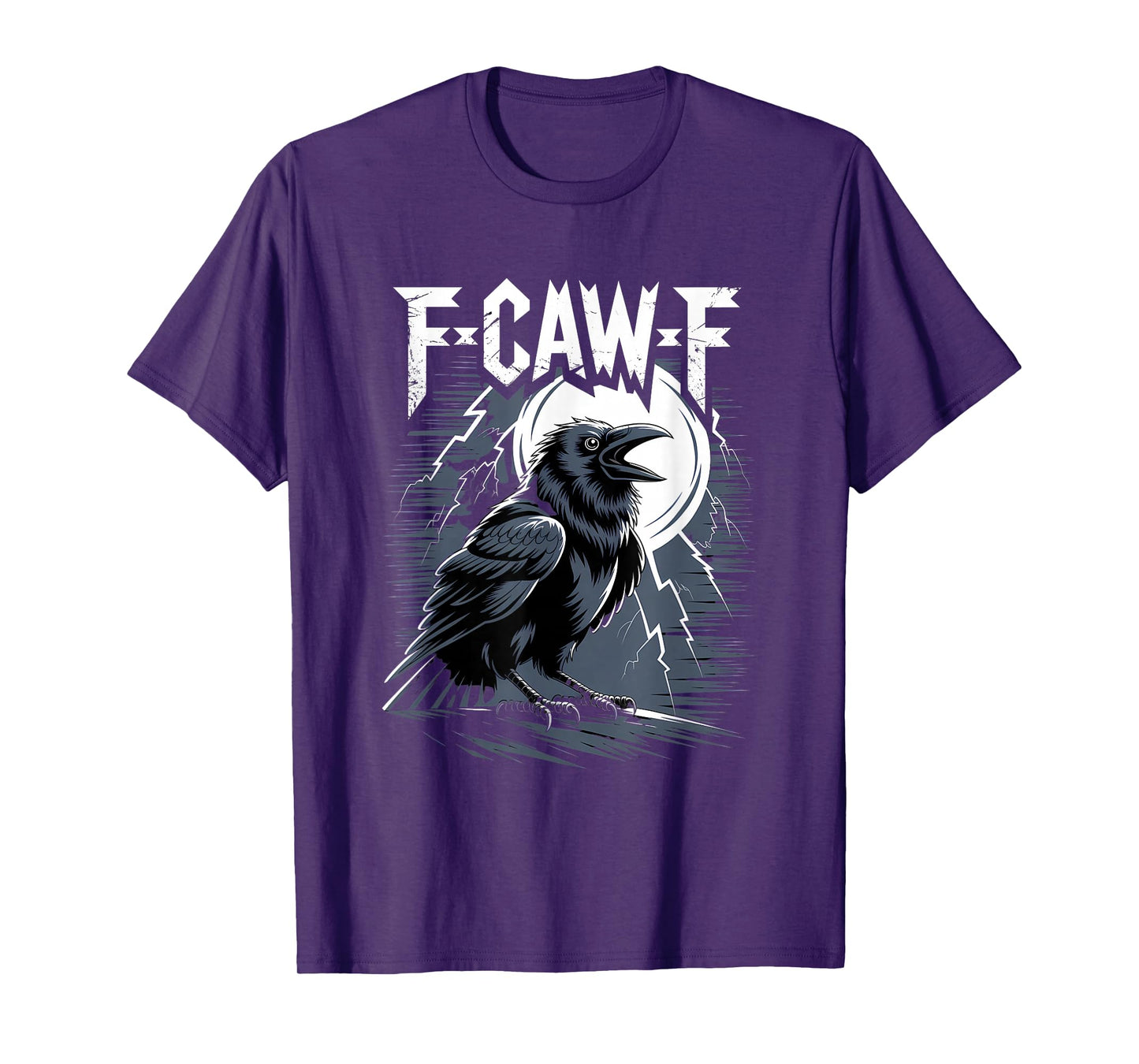 F-Caw-F Dark Raven Halloween T-Shirt