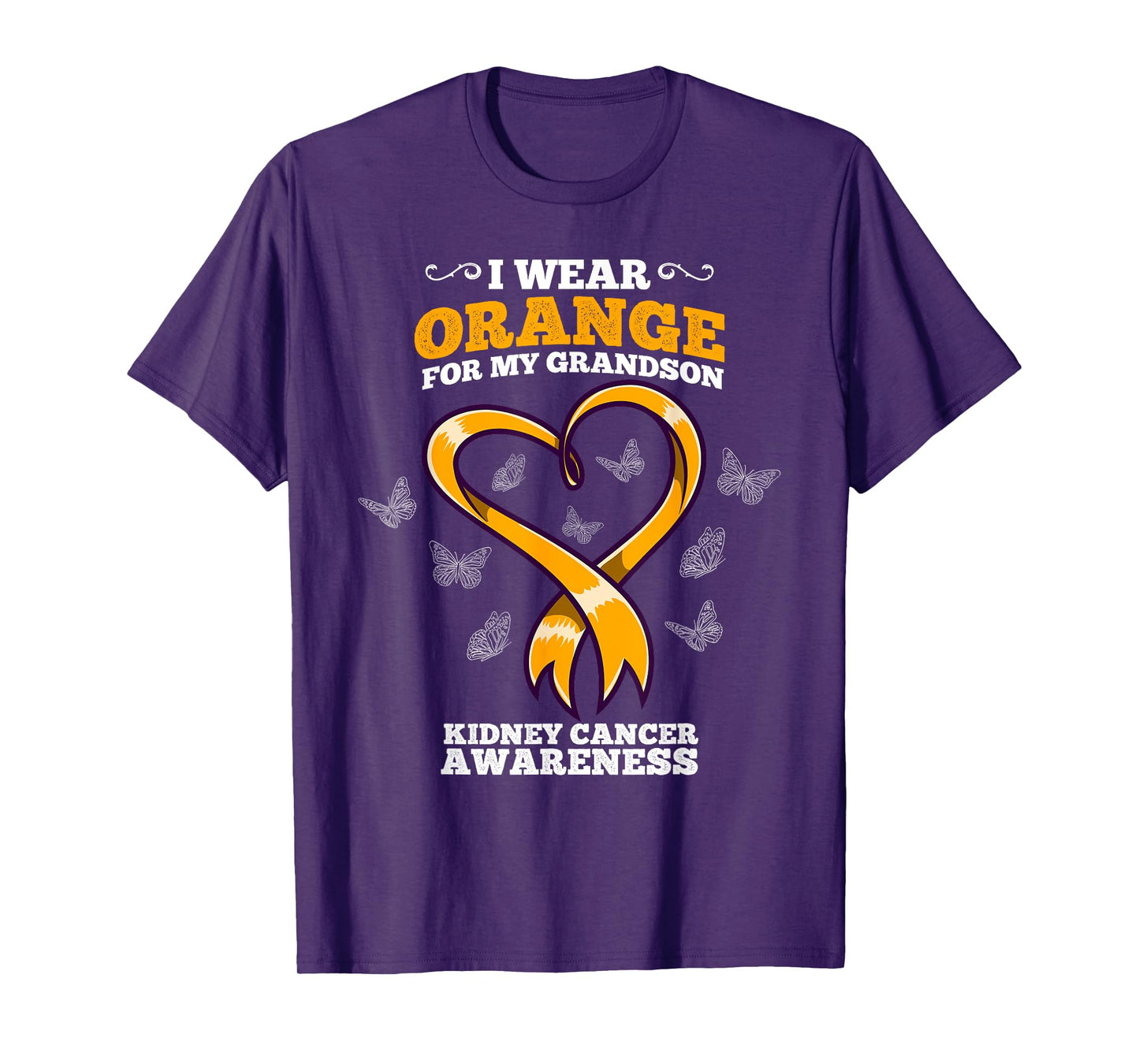I Wear Orange For My Grandson Kidney Cancer Awareness T-Shirt