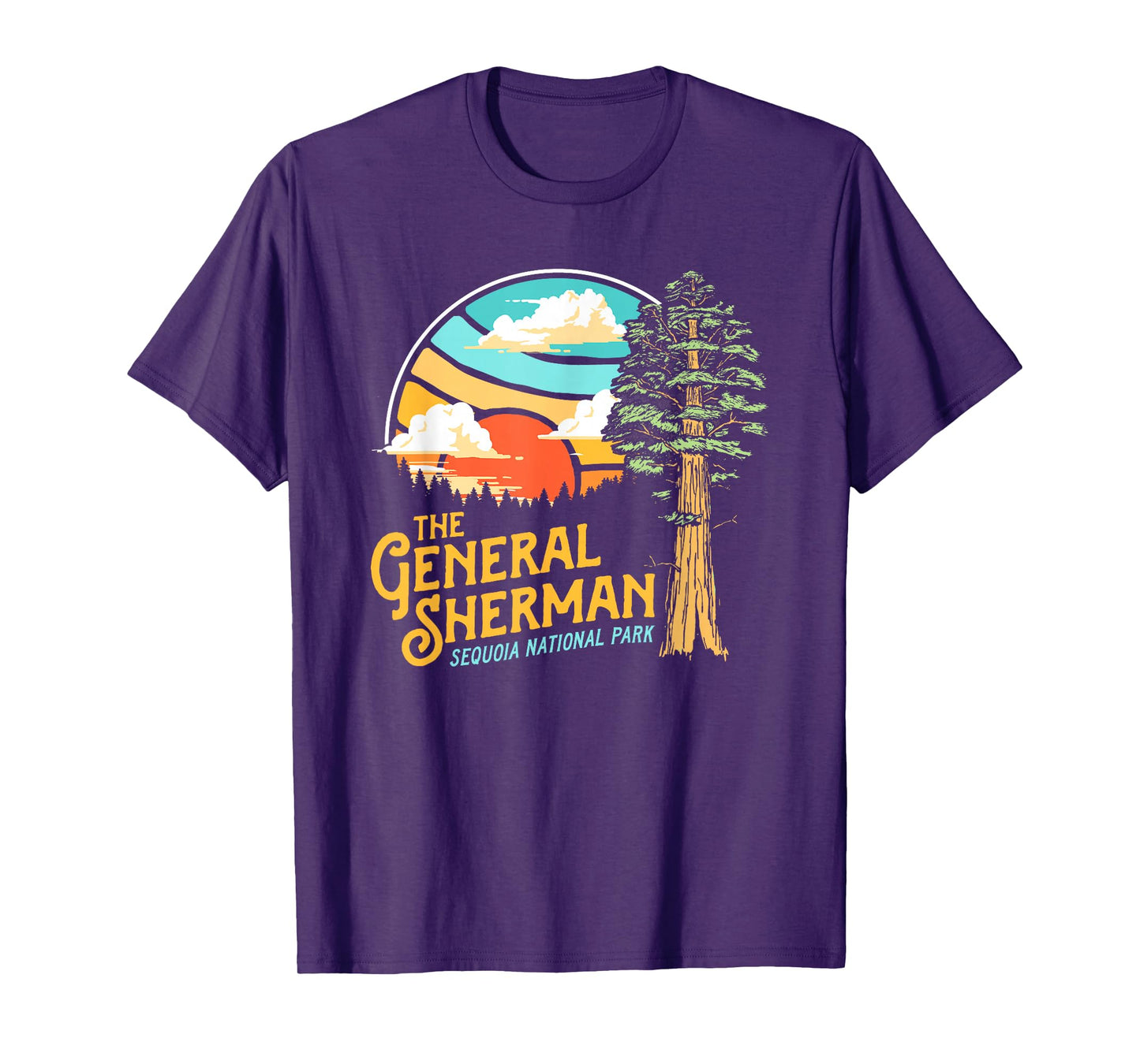 Vintage General Sherman Sequoia National Park Retro Graphic T-Shirt