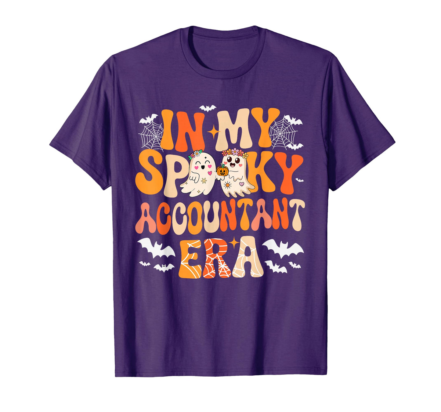 in My Spooky Funny Accountant Era Halloween Boo Ghost T-Shirt