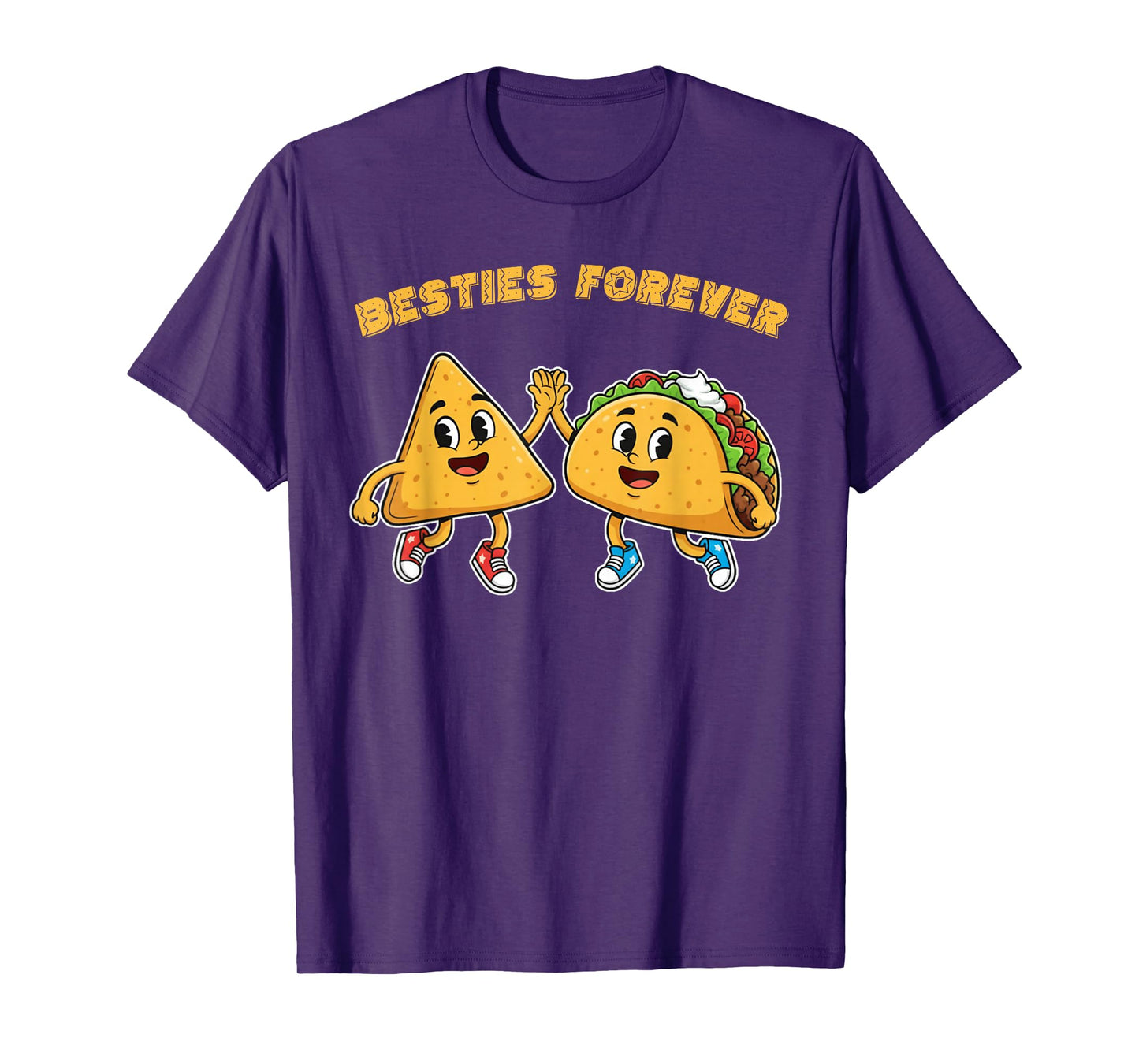 Besties Forever Nachos Tacos Kawaii for Men Women Kids T-Shirt