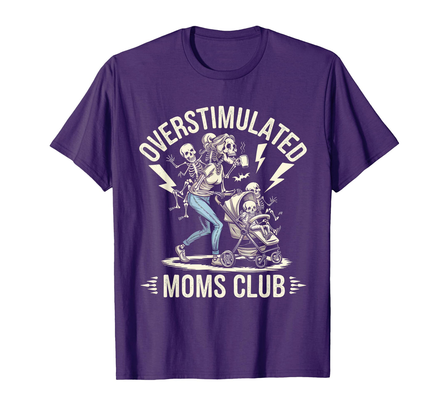 Overstimulated Moms Club Tshirt Mom Depression Mental Health T-Shirt