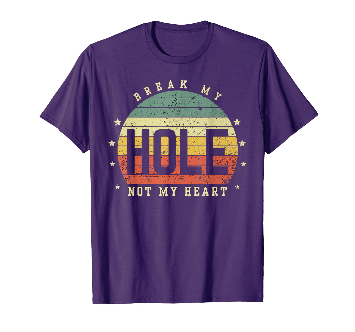 Break my Hole not my Heart funny Quote Sunset LGBT Gift T-Shirt