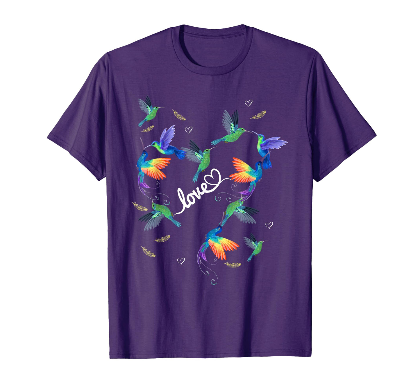 Heart LOVE Hummingbird Lover For Women T-Shirt