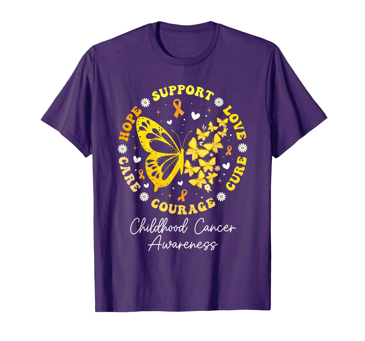 Childhood Cancer Support Family Childhood Cancer Awareness T-Shirt