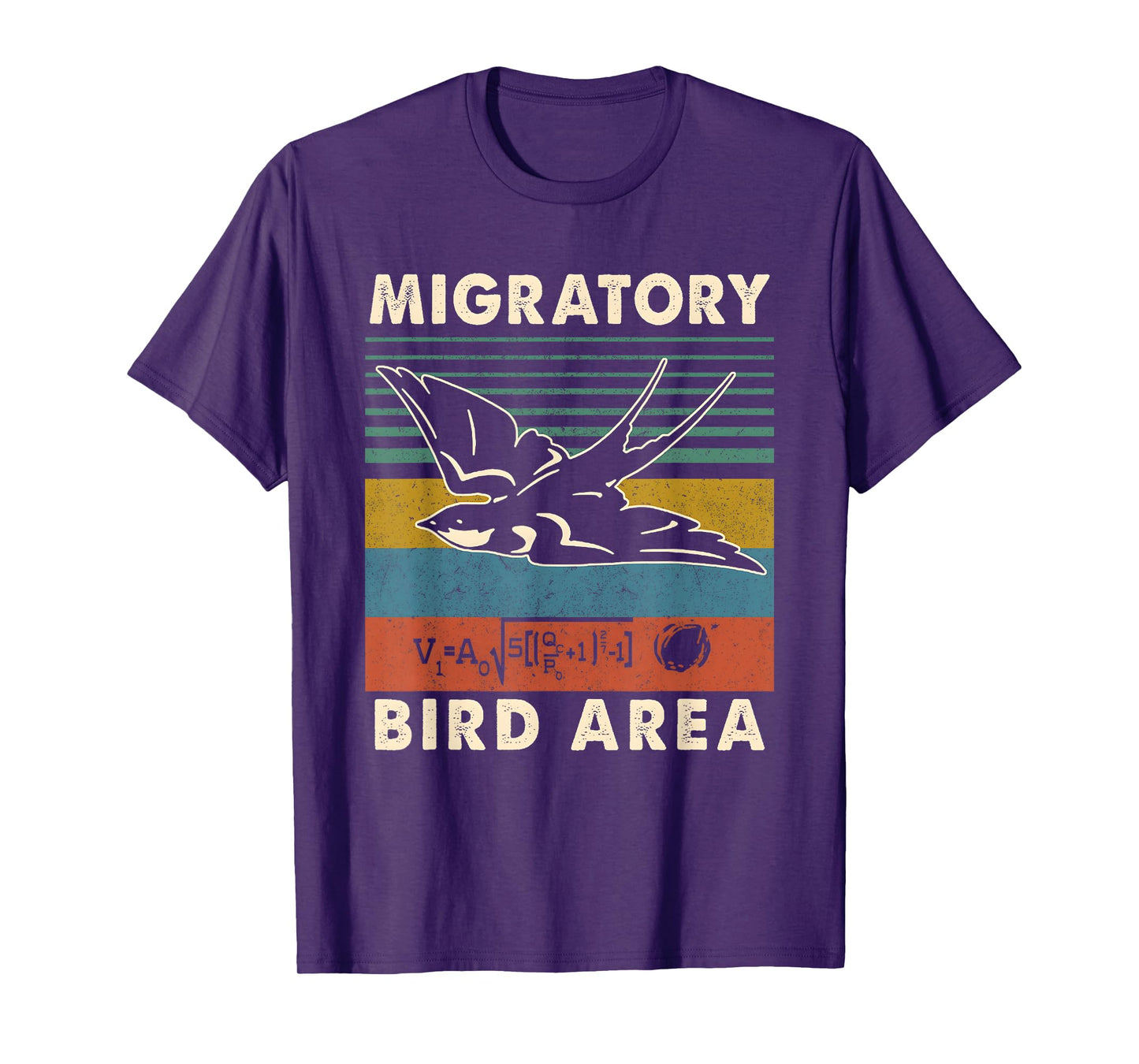 Migratory Bird Area Funny Math Formula T-Shirt