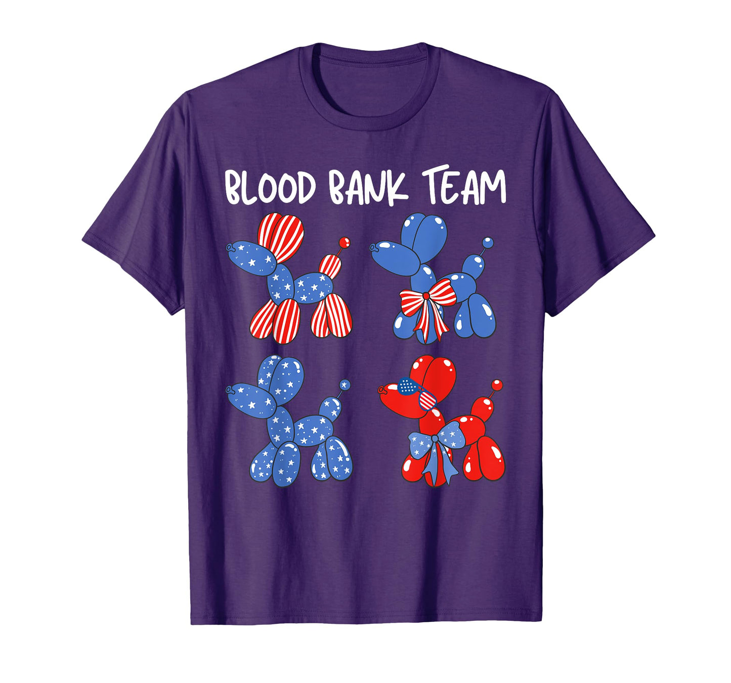 Patriotic Blood Bank 4th of July Medical Lab Science Tech T-Shirt