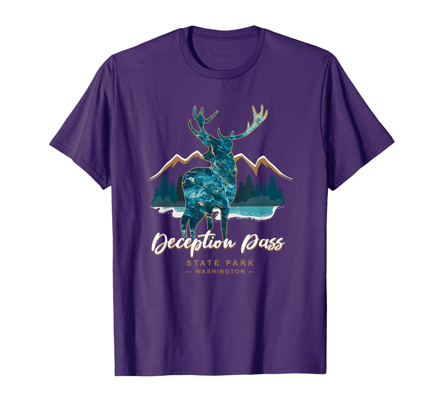 Deception Pass State Park Oak Harbor Washington USA Camping T-Shirt