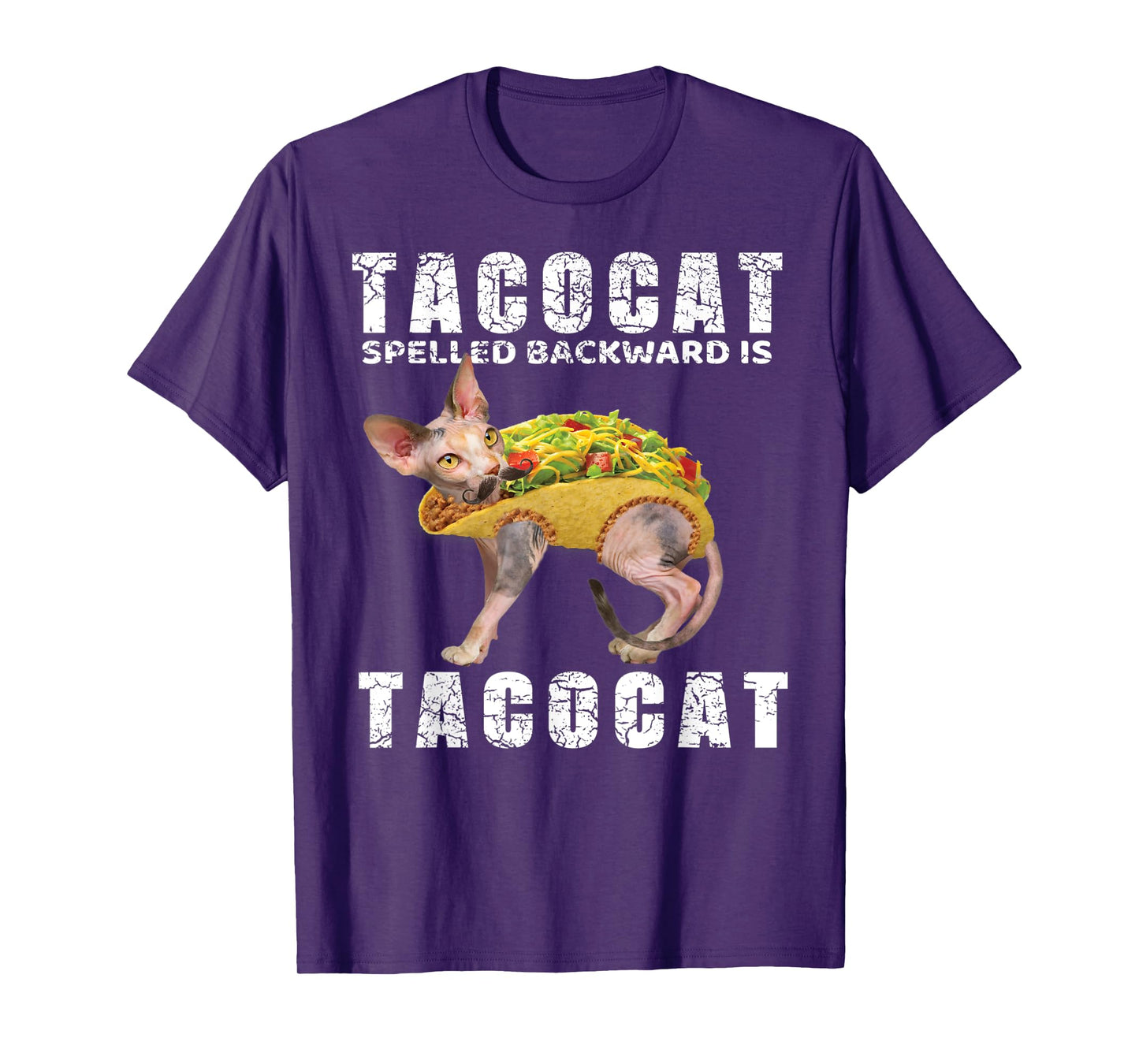 Mexican Food Shirt Tacocat Spelled Backward Is Tacocat Tees Men Women Kids T-Shirt