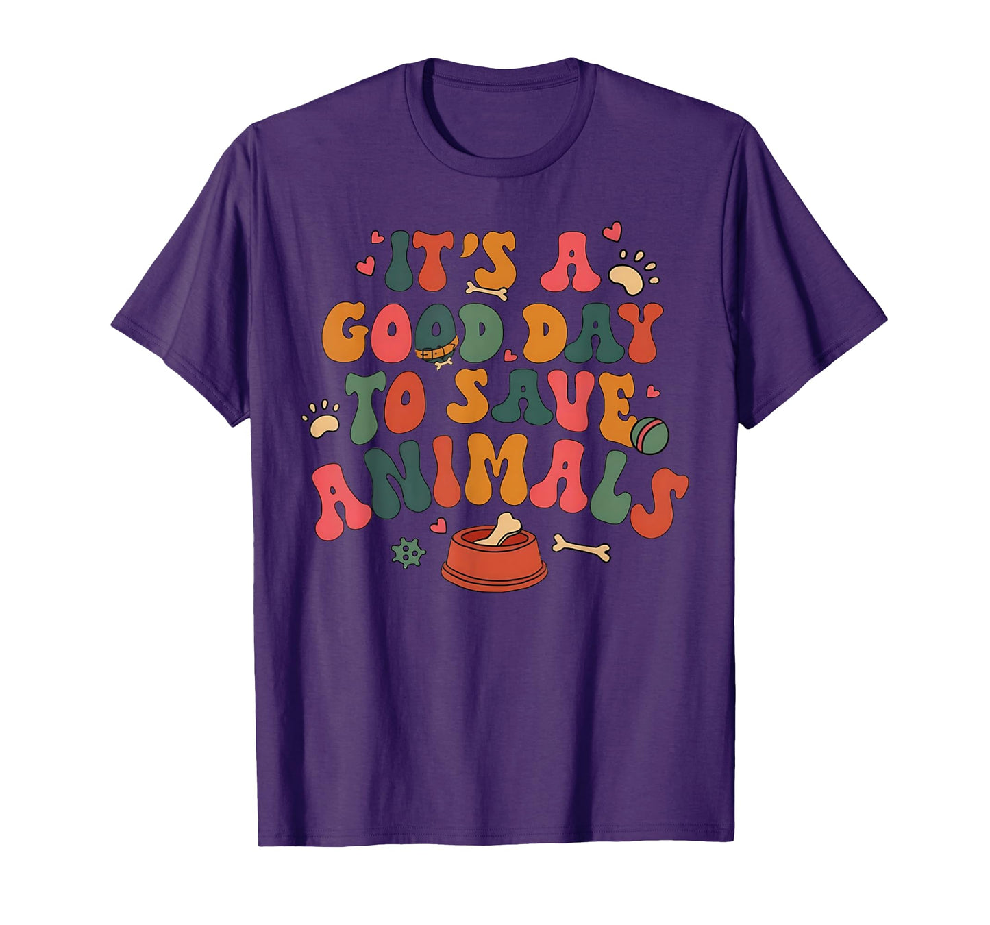 Good Day To Save Animals Cute Animal Rescue Dog Cat Lovers T-Shirt