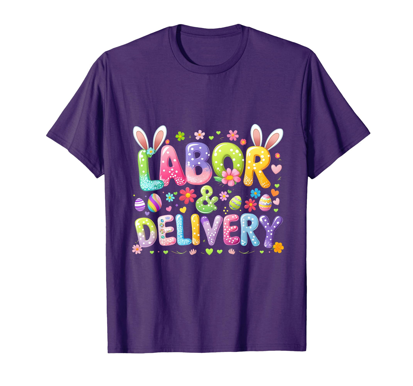 Cute Easter Labor & Delivery Nurse Bunny Nursing Costume T-Shirt