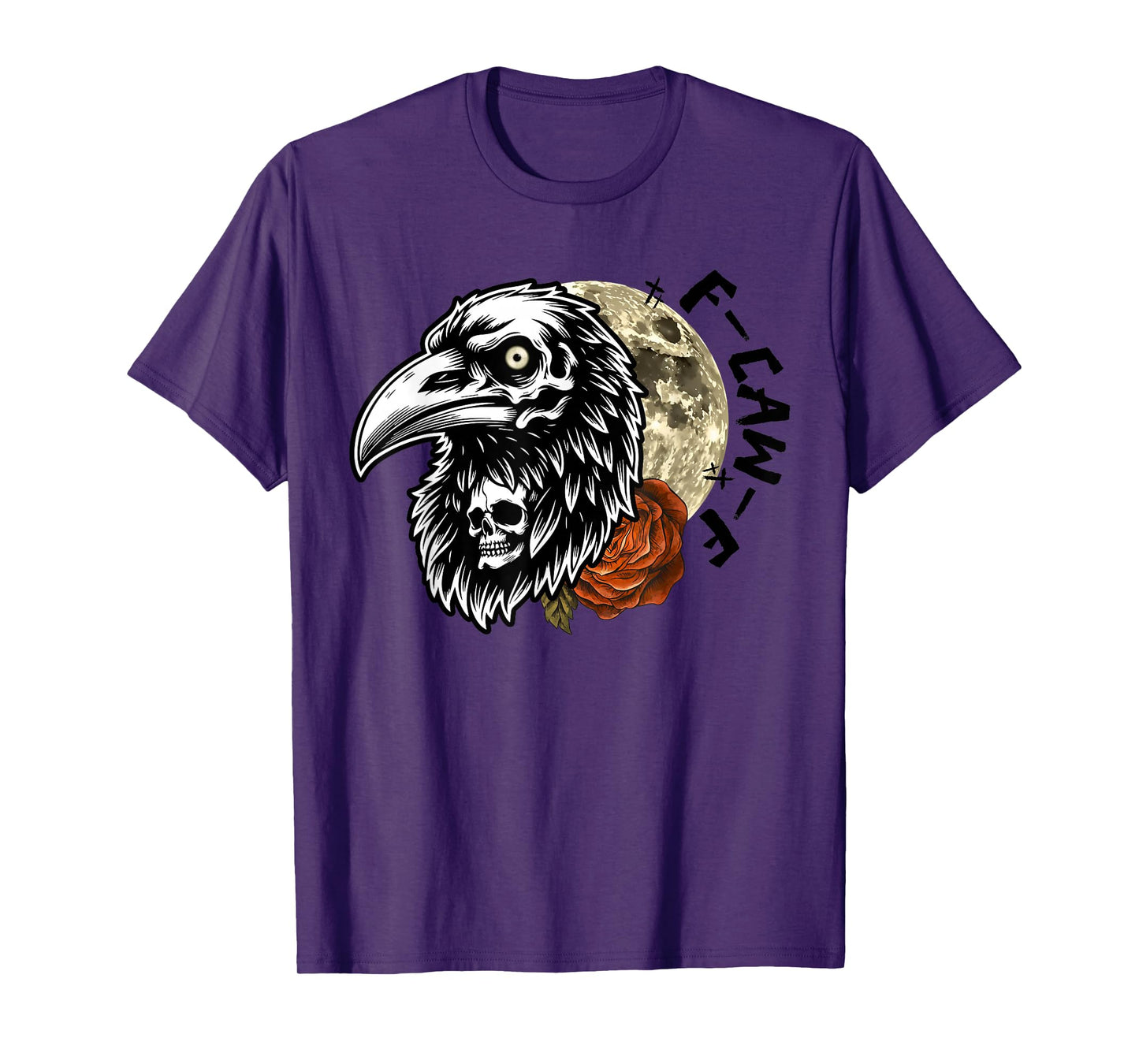 Funny Black Crow F CawF Raven Bird Saying Graphic F-Caw-F T-Shirt