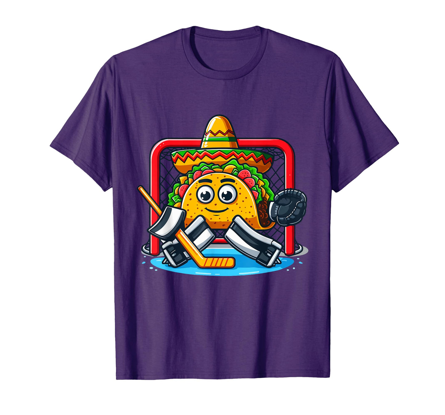 Cinco De Mayo Taco Ice Hockey Goalie T-Shirt