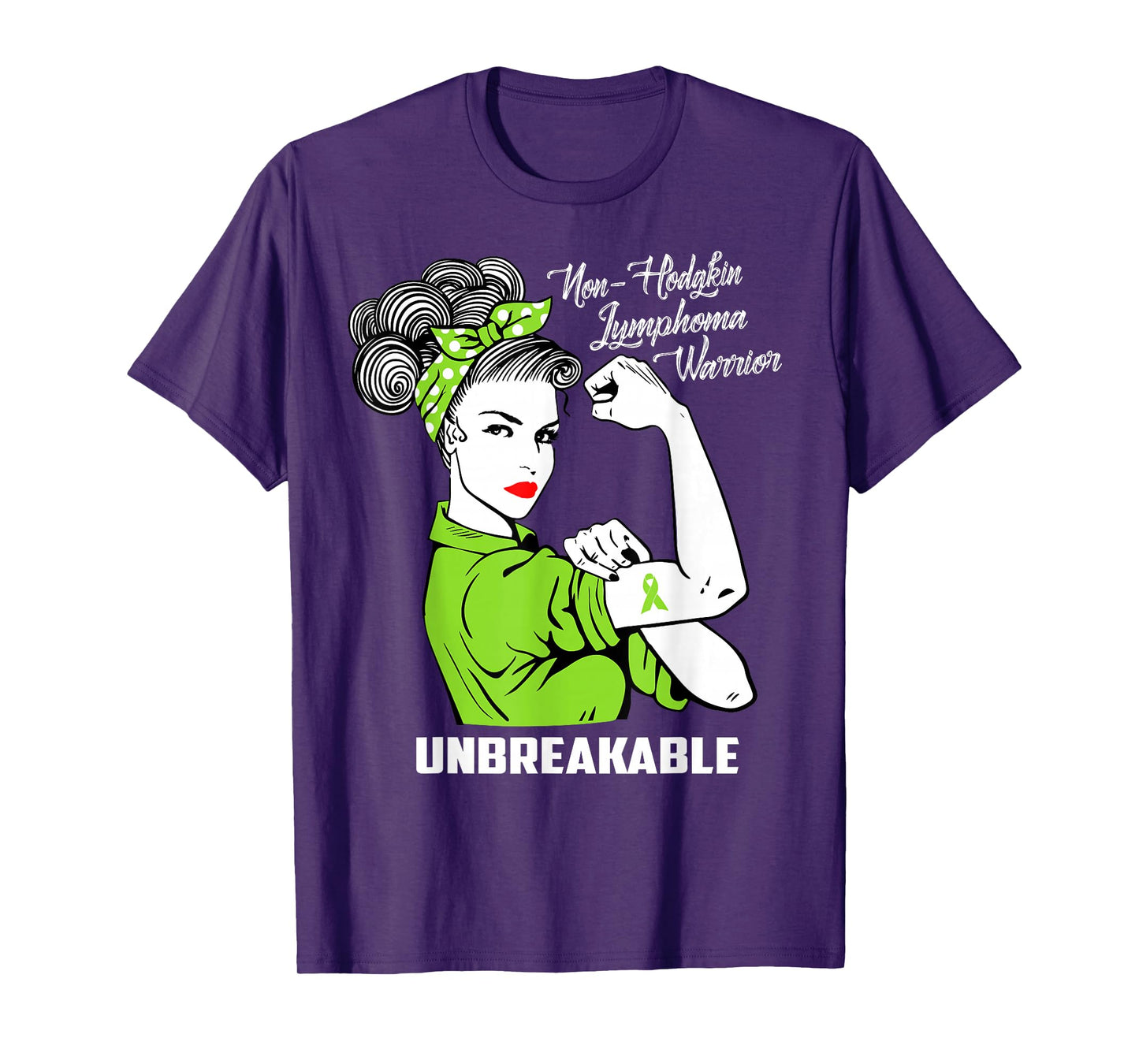 Non-Hodgkin Lymphoma Warrior Unbreakable T-Shirt Awareness T-Shirt