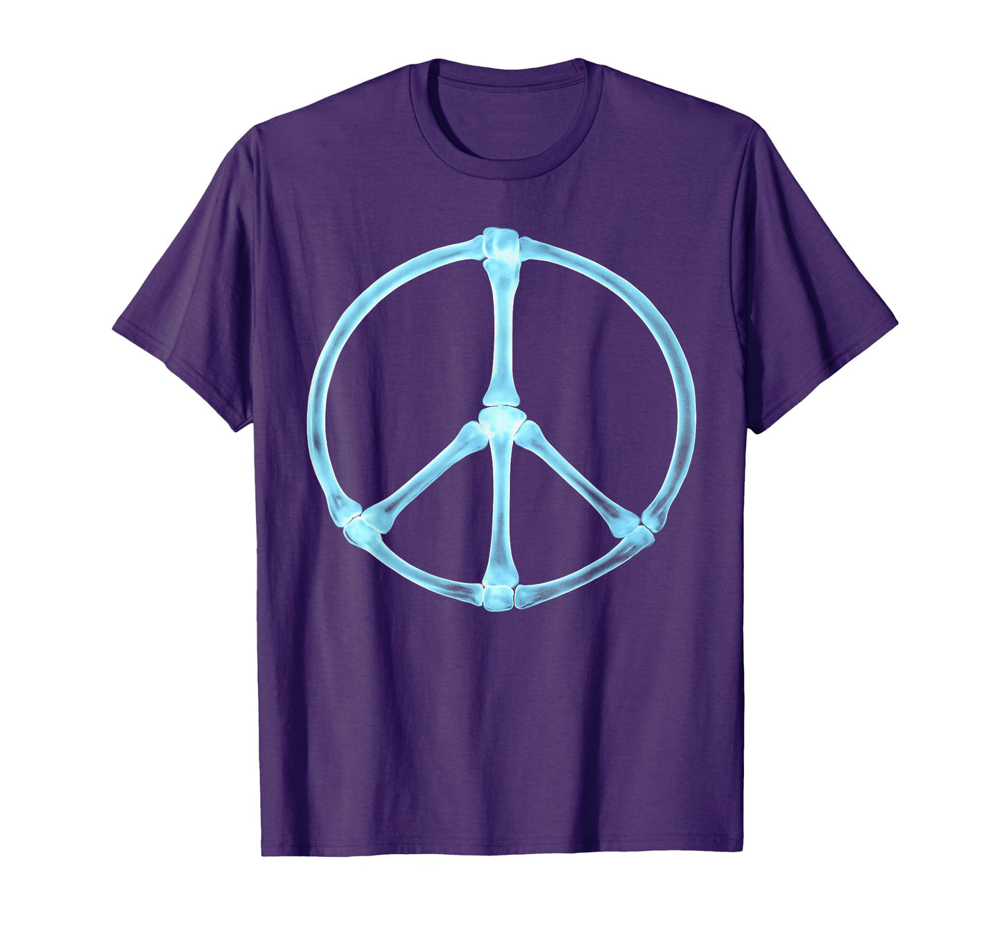 Peace, Love Halloween Retro Bones X-Ray Men Women Kids T-Shirt