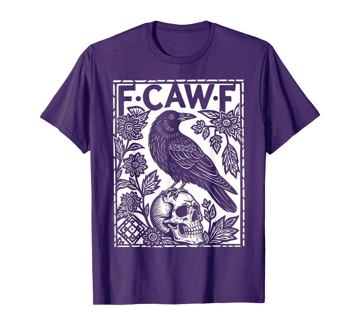 Black Crow, F-Caw-F Funny Meme Black Bird T-Shirt