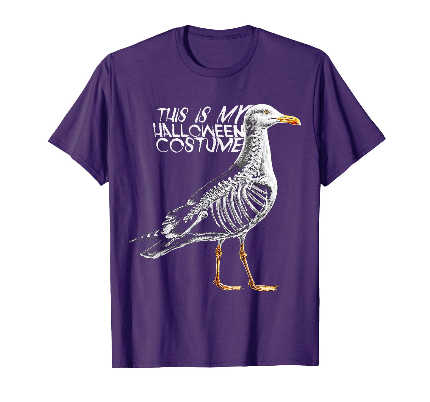 This is My Halloween Costume Seagull Skeleton Spooky T-Shirt