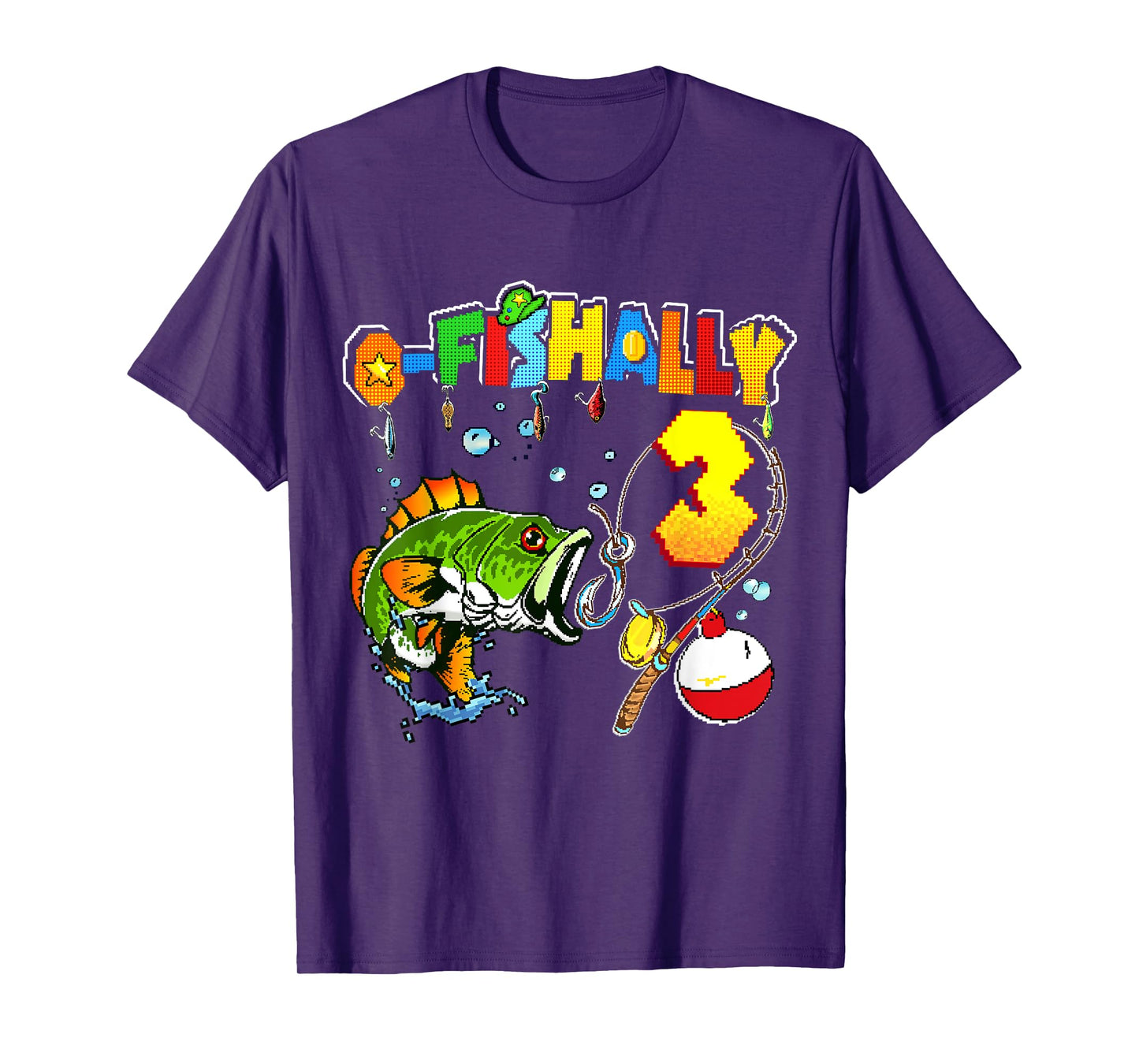 O’fishally 3 Tee Kids 3rd Birthday Theme For Boys And Girls T-Shirt