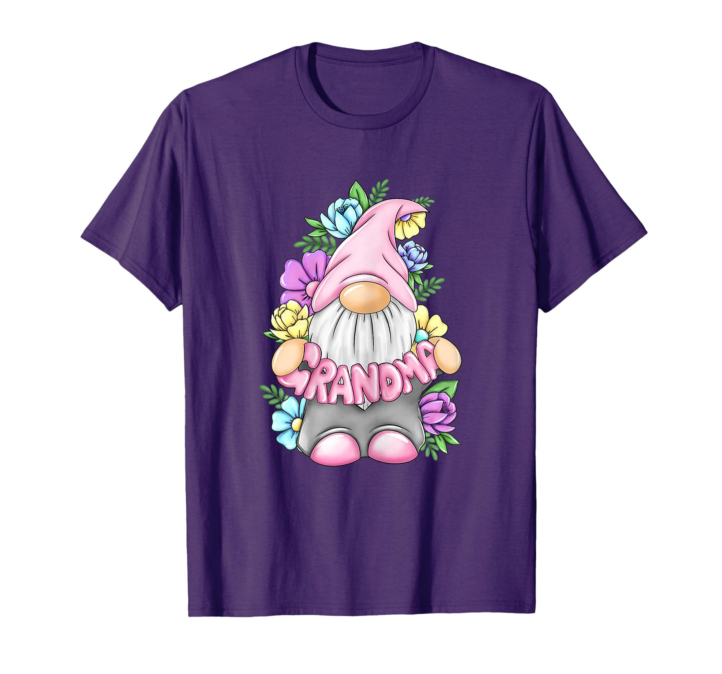 Grandma Floral Gnome Mother's Day Grandma Gift T-Shirt