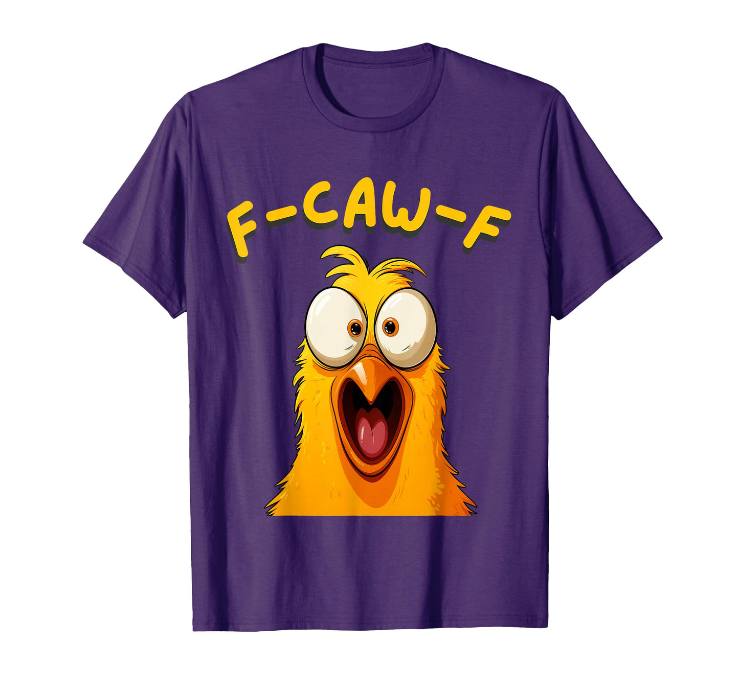 F-Caw-F Funny Rooster Chicken Farm FCAWF Animal Meme Men T-Shirt