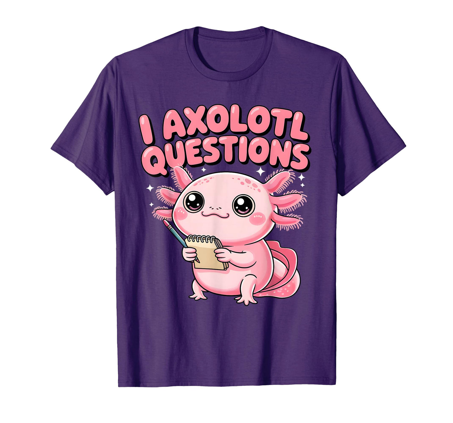I Axolotl Questions Funny Cute Graphic Tees Kids Axolotl T-Shirt