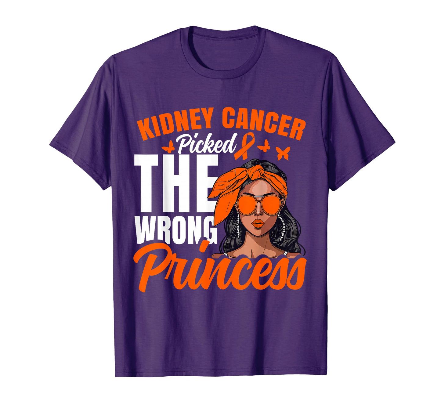 Kidney Cancer Awareness Princess Survivor Kidney Cancer T-Shirt