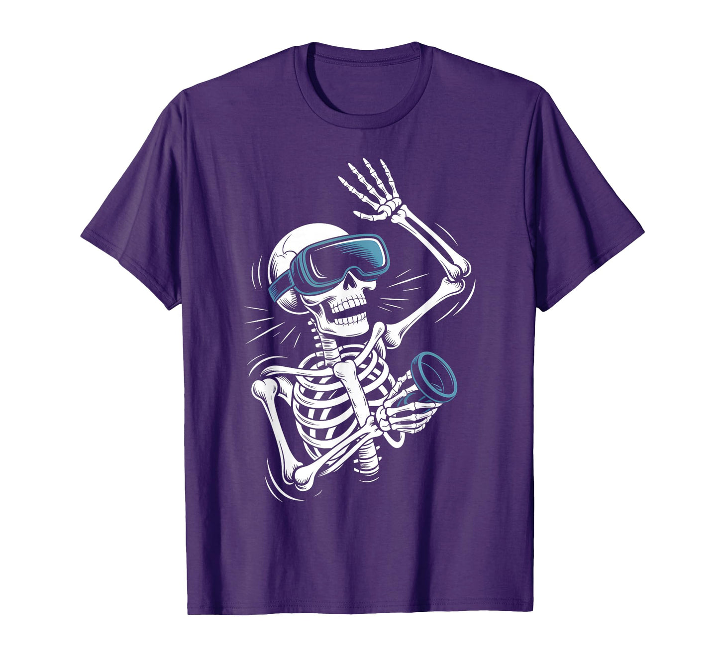 Halloween Skeleton VR Headset Costume T-Shirt