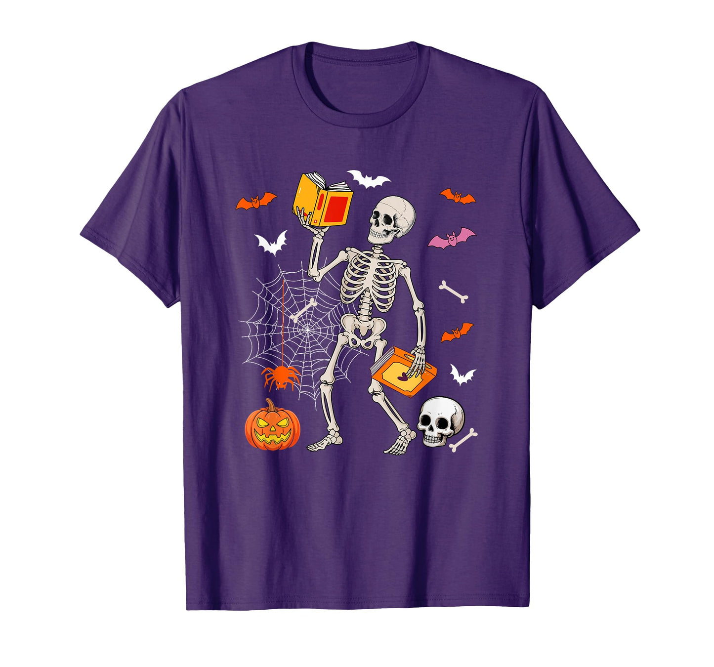 Librarian Job Horror Skeleton Halloween Costume Team T-Shirt