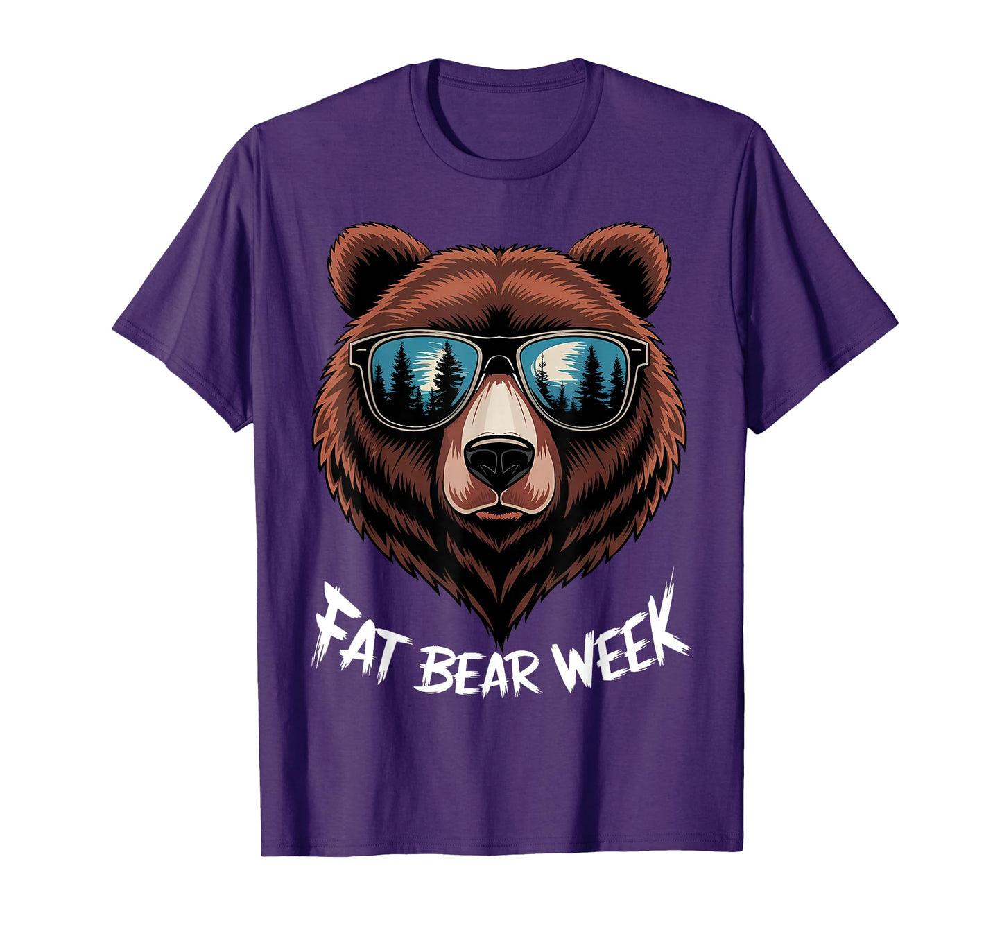 Fat Bear Week Retro Bear Sunglasses Nature Lovers T-Shirt