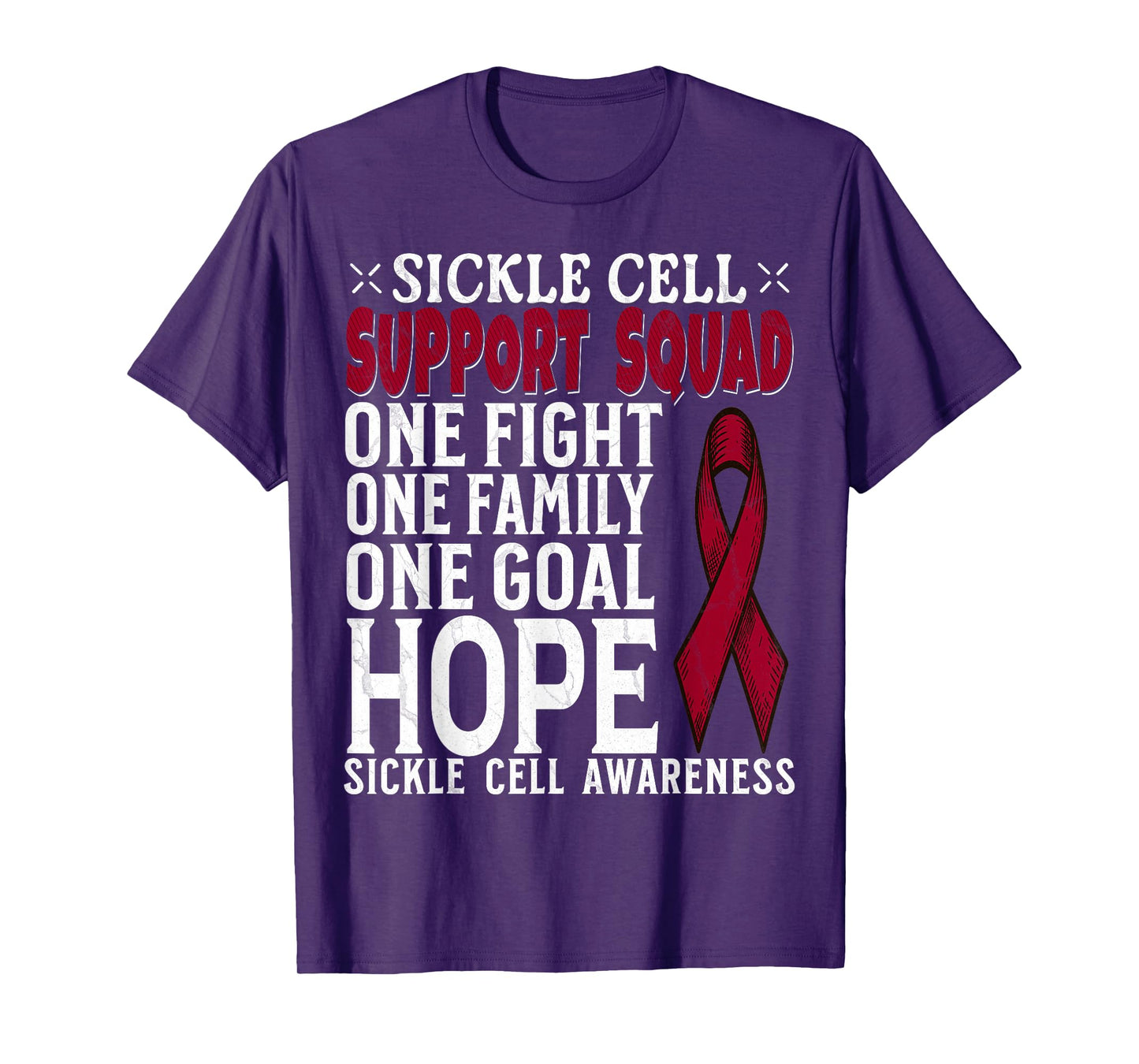 Sickle Cell Awareness Item Apparel Sickle Cell Support Squad T-Shirt
