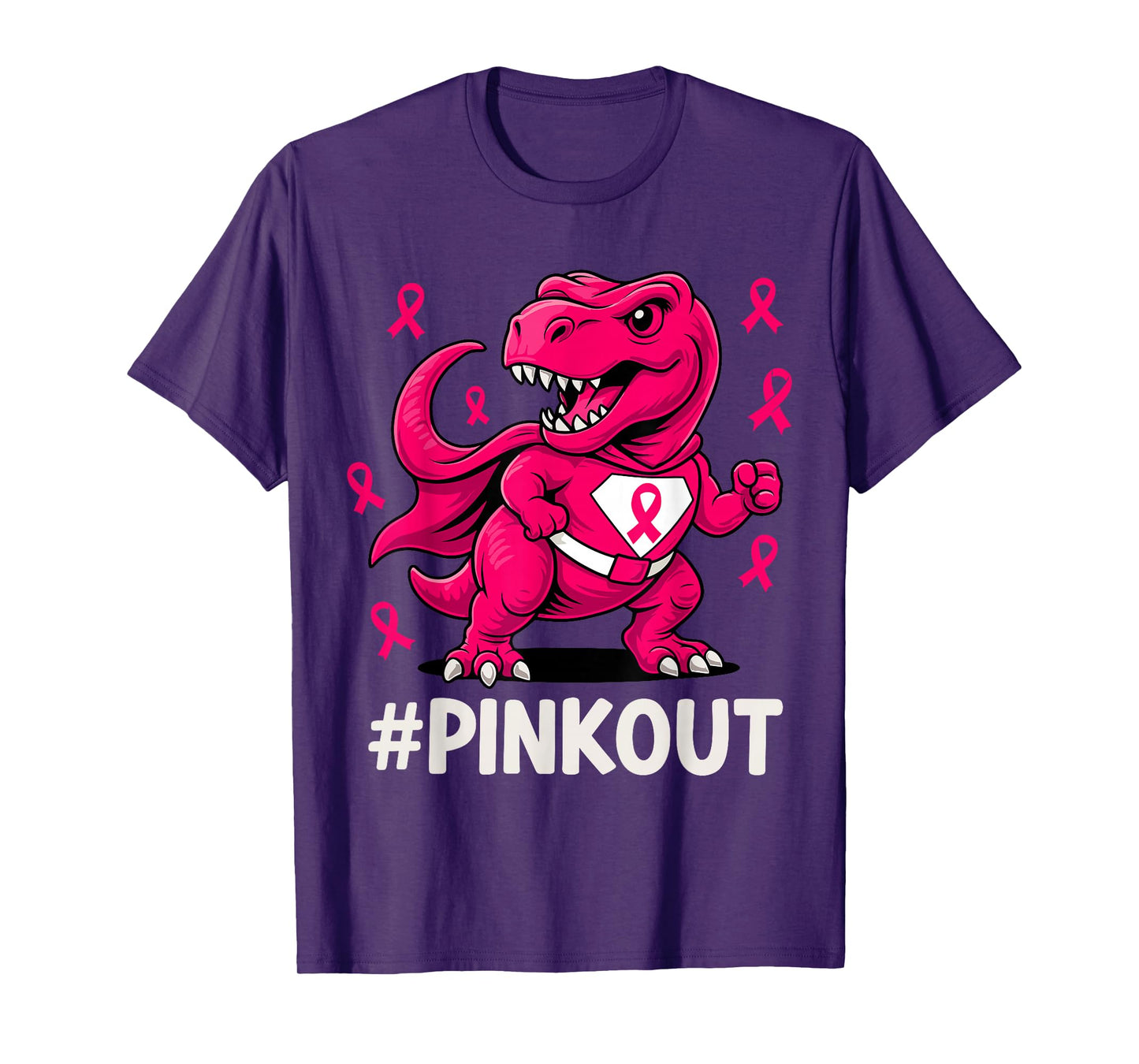 Breast Cancer Awareness Shirt Dinosaur Breast Cancer Extinct T-Shirt