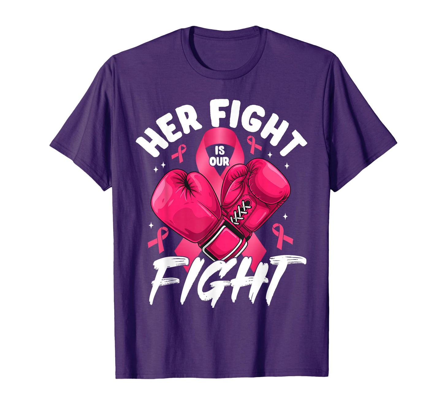 Breast Cancer Her Fight Is Our Fight Breast Cancer Awareness T-Shirt