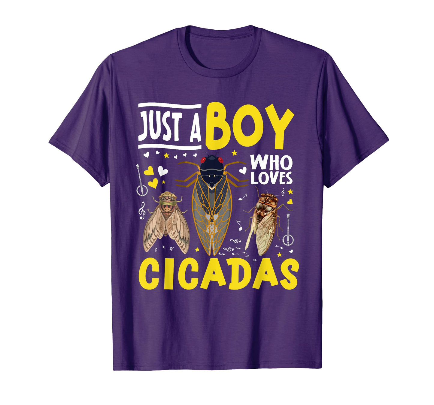 Just a Boy Who Loves Cicada Funny Insect Lover T-Shirt